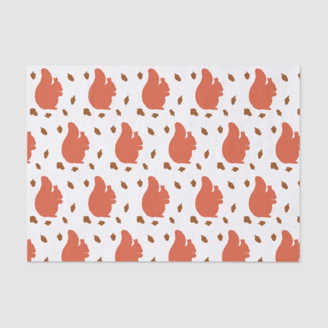 Red Squirrel  Tissue Paper (Front)