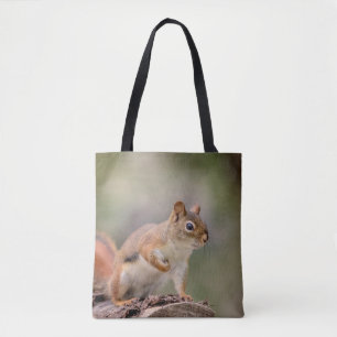 Red Squirrel Tote Bag