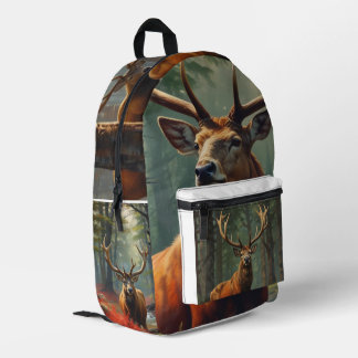Red Stag Printed Backpack