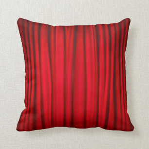 Red Stage Curtain Pattern Cushion