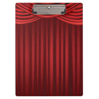 Red Stage Curtains Clipboard