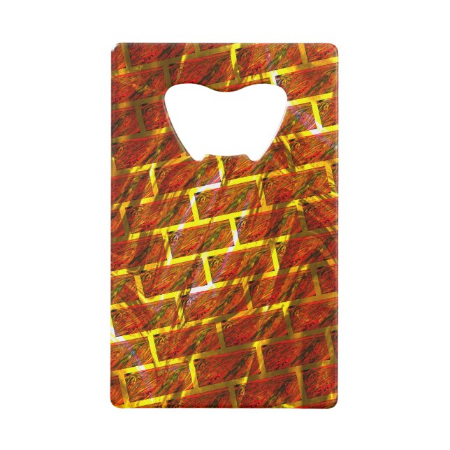 Red stained, scratched, gold grid or brick effect? (Front)