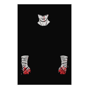 Red-Stained Warrior of Shadows Photo Print
