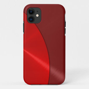 Red Stainless Steel Metallic iPhone 11 Case