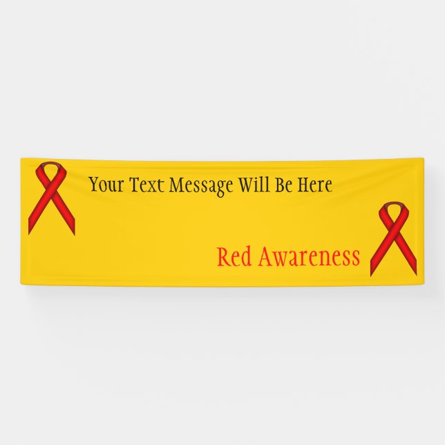Red Standard Ribbon by Kenneth Yoncich Banner (Horizontal)