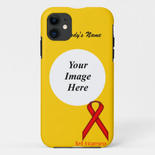 Red Standard Ribbon by Kenneth Yoncich Case-Mate iPhone Case