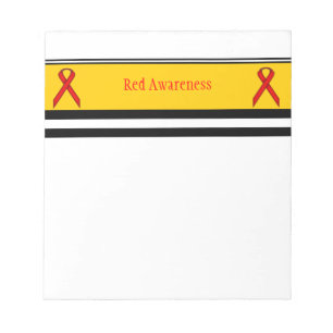 Red Standard Ribbon Notepad