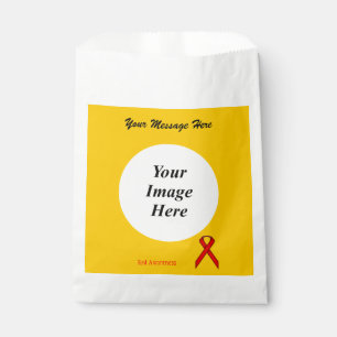 Red Standard Ribbon Template by Kenneth Yoncich Favour Bags