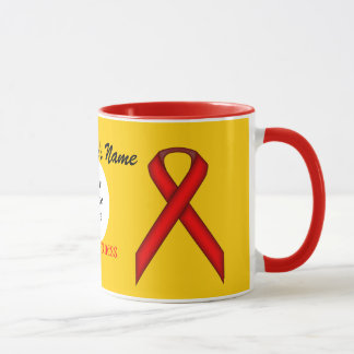 Red Standard Ribbon Template by Kenneth Yoncich Mug