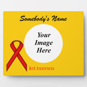 Red Standard Ribbon Template by Kenneth Yoncich Plaque