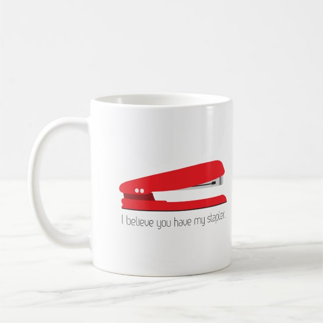 Red Stapler Mug (Left)