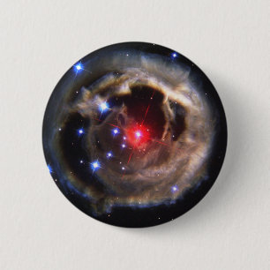 Red Star 6 Cm Round Badge