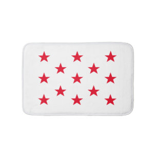 Red Star Bath Mat