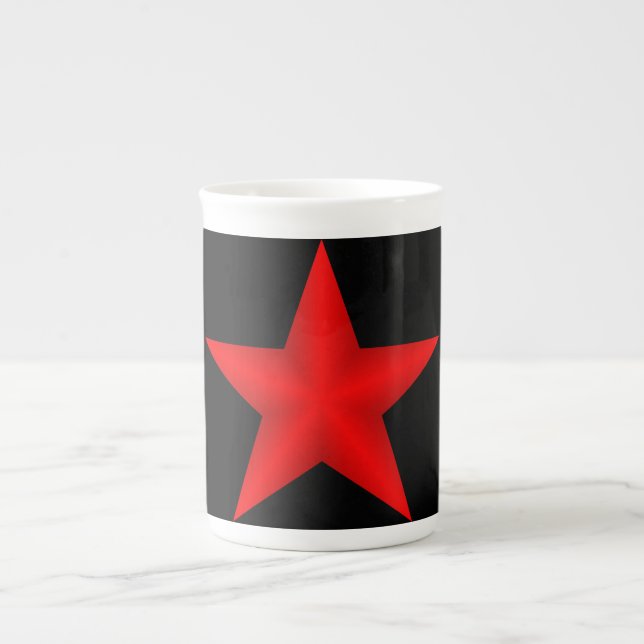 Red Star Bone China Mug (Front)