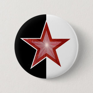 red Star button black white