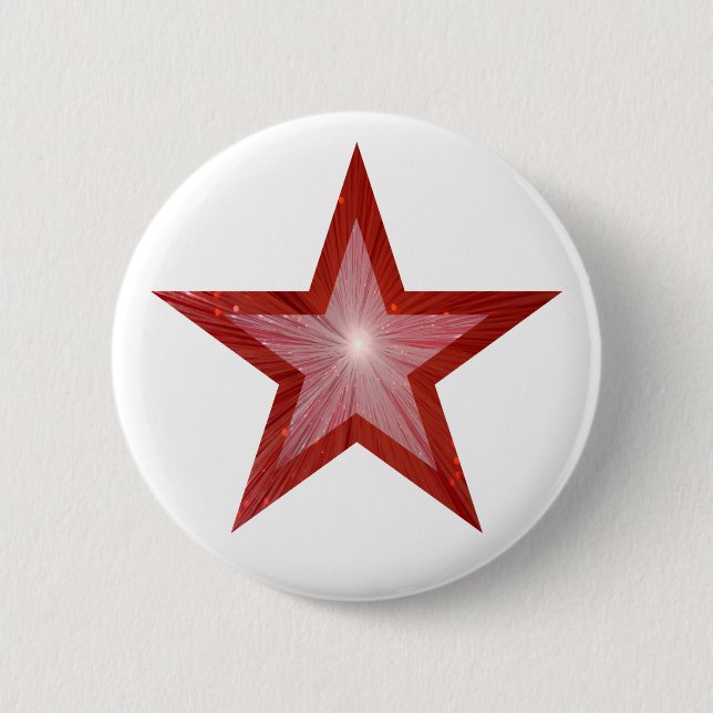 Red Star button white (Front)
