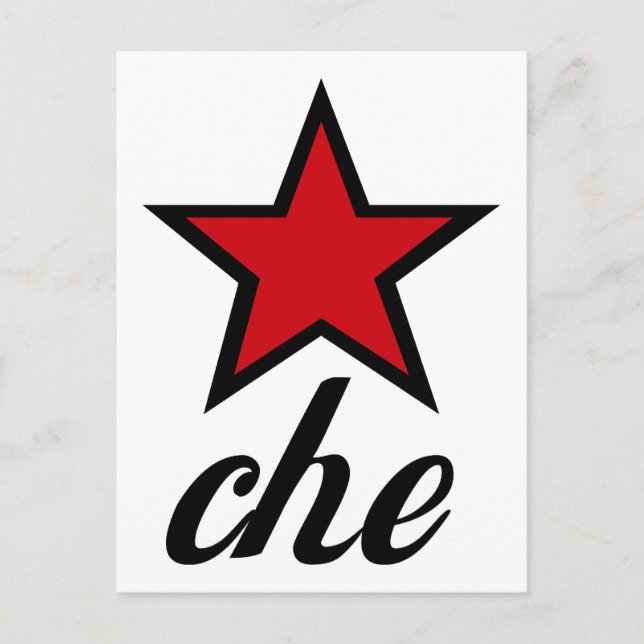 Red Star Che Guevara! Postcard (Front)