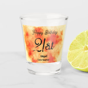 Red Star Cluster  21st Shot Glass 