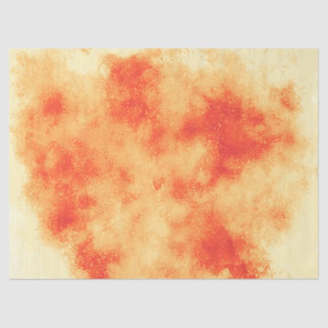 Red star cluster cloud effect Tissue Paper (Front)