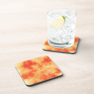 Red Star Cluster  Plastic Coaster