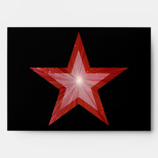 Red Star envelope 2 black