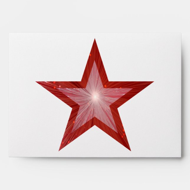 Red Star envelope 2 white (Front)