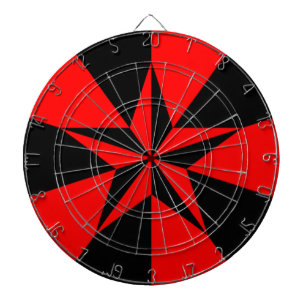 Red Star (Flag of Libertarian Socialism) Dartboard