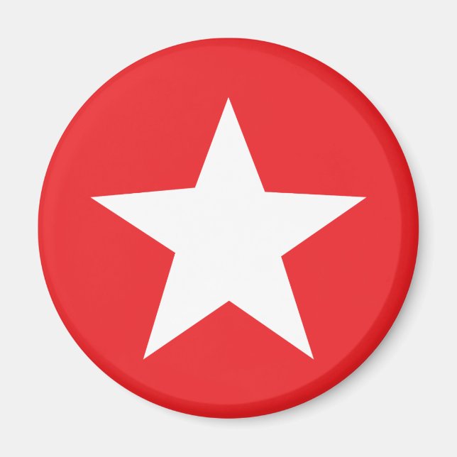 Red Star Icon Magnet (Front)
