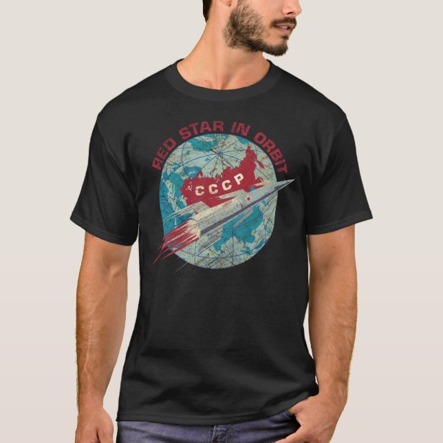 Red Star in Orbit T-Shirt (Front)