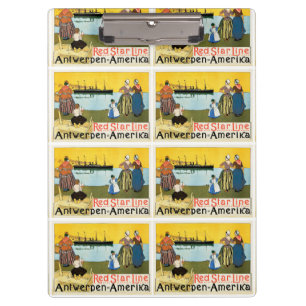 Red Star Line ~ Antwerpen-Amerika Clipboard