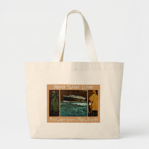 Red Star Line ~ Antwerpen-New York Large Tote Bag