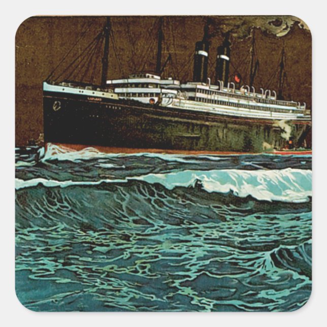 Red Star Line ~ Antwerpen-New York Square Sticker (Front)