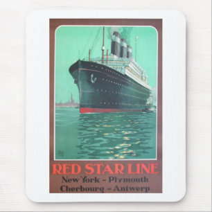 Red Star Line Titanic old advertisement Mouse Pad