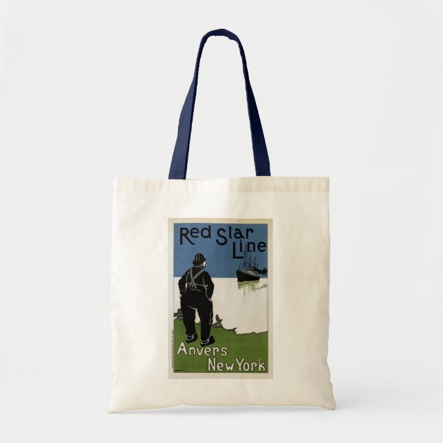 Red Star Line Tote Bag (Front)