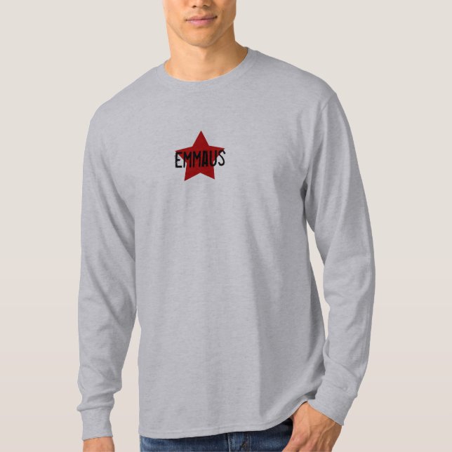 Red Star on Grey LS Tee (Front)