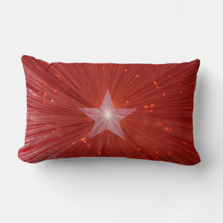 Red Star printed throw pillow