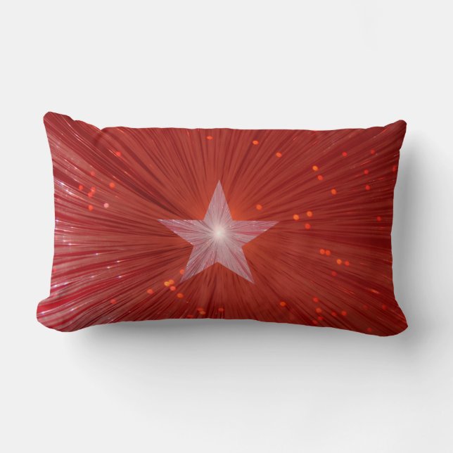 Red Star printed throw pillow (Front)