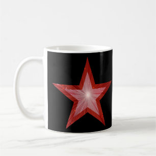 Red Star 'STAR!' mug black