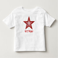Red Star 'STAR!' toddler t-shirt white