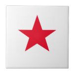 Red Star Tile<br><div class="desc">Red Star Ceramic Tile.  Stars are always in fashion!</div>