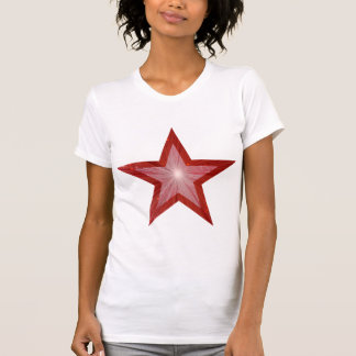 Red Star 'two tone' women's t -shirt white T-Shirt