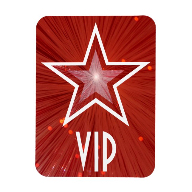 Red Star 'VIP' flexible magnet (Vertical)