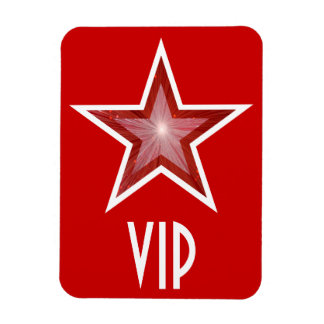 Red Star 'VIP' flexible magnet red