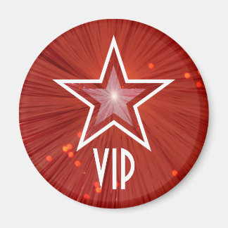 Red Star 'VIP' fridge magnet round