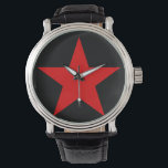 RED STAR WATCH<br><div class="desc">A red star, five-pointed and filled (★), is an important symbol often associated with communist ideology, particularly in combination with hammer and sickle. It has been widely used in flags, state emblems, monuments, ornaments, and logos. Red Star is also Alexander Bogdanov's 1908 science fiction novel about a communist society on...</div>