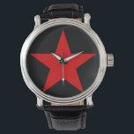 RED STAR WATCH<br><div class="desc">A red star, five-pointed and filled (★), is an important symbol often associated with communist ideology, particularly in combination with hammer and sickle. It has been widely used in flags, state emblems, monuments, ornaments, and logos. Red Star is also Alexander Bogdanov's 1908 science fiction novel about a communist society on...</div>