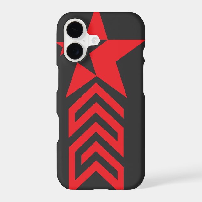 Red Star with Chevron Arrows (Back)