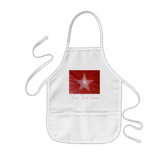 Red Star 'Your Text' kids apron
