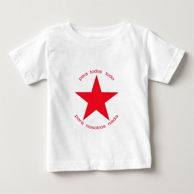 Red Star Zapatista Baby T-Shirt (Front)