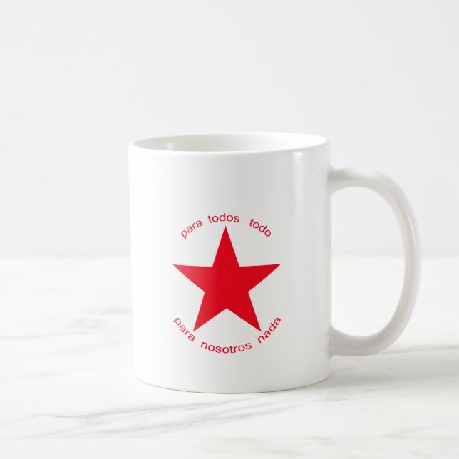 Red Star Zapatista Coffee Mug (Right)
